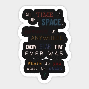 All of Time & Space Sticker